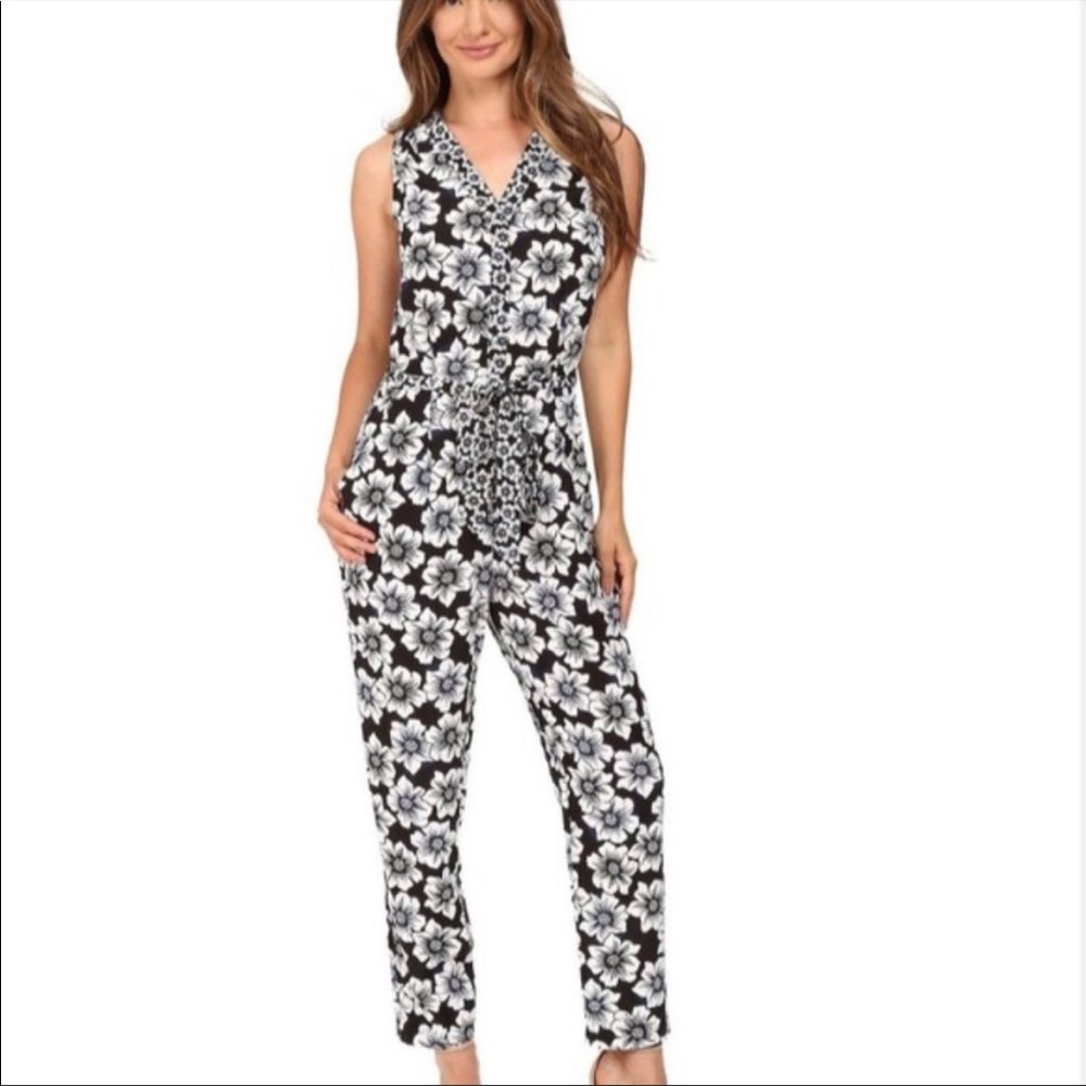 Kate Spade Hollyhock floral jumpsuit size S